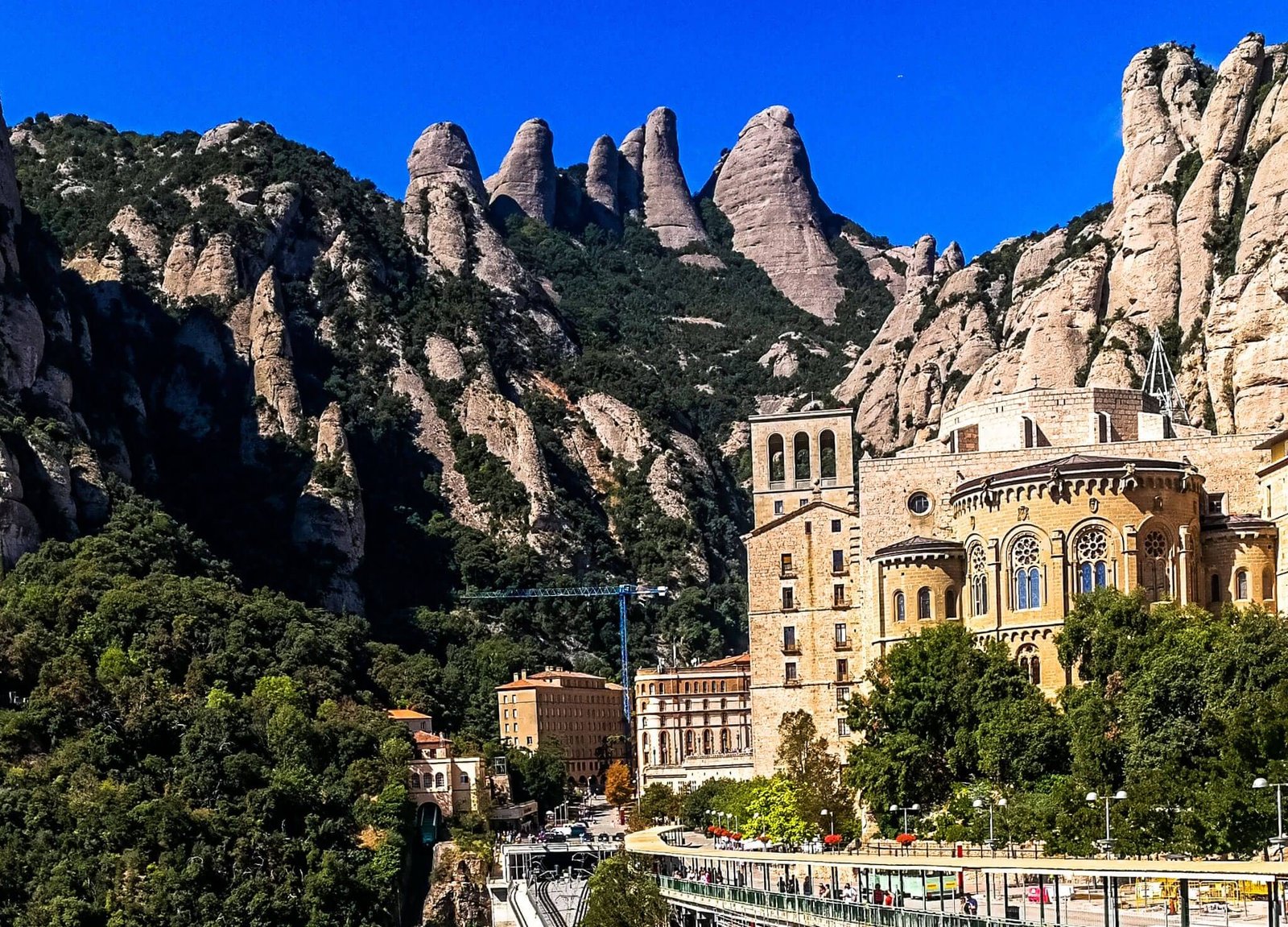 Monastery on Montserrat mountain