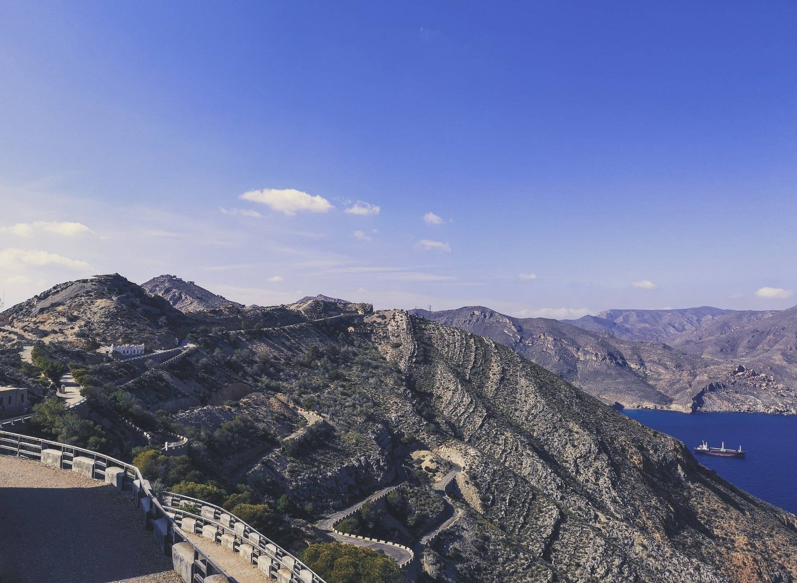 The military base on Cabo Tinoso, Cartagena