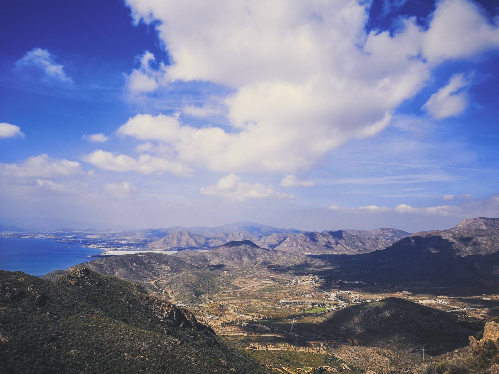 A road through Sierra de La Muela, Cabo Tiñoso and Roldán Nature Reserve