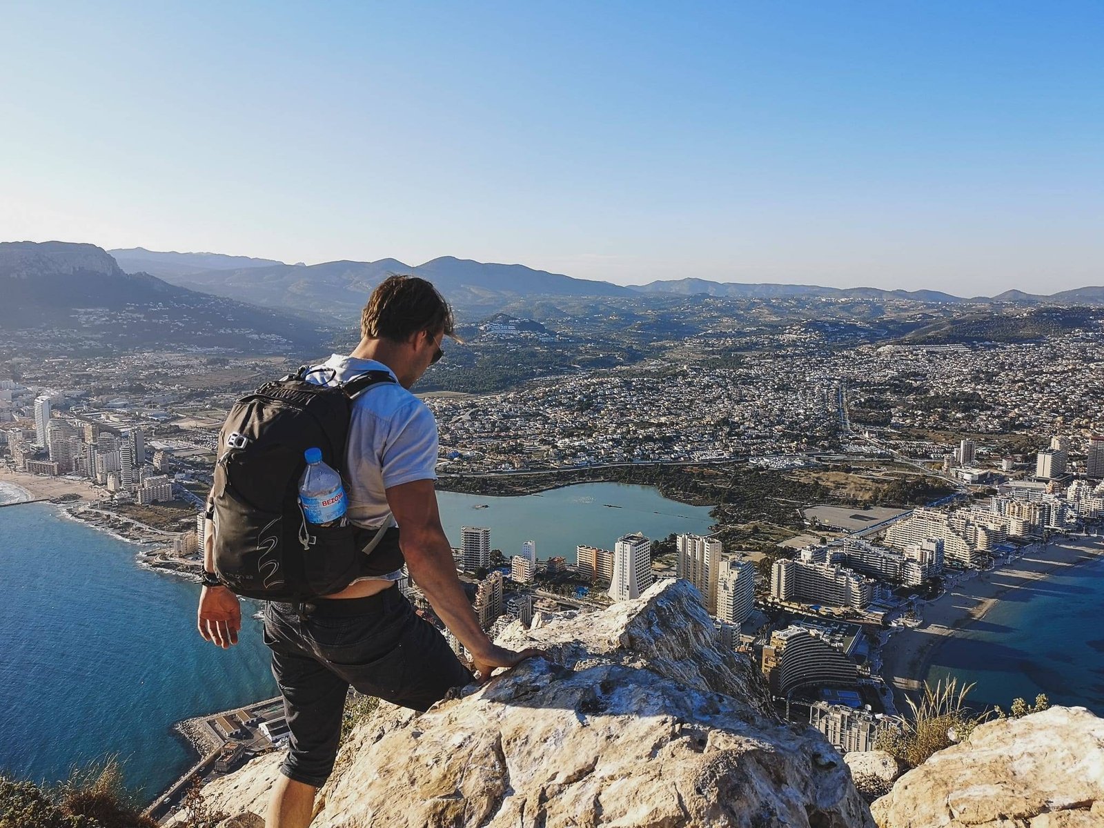 On top of Penon de Ifach Calp Spain