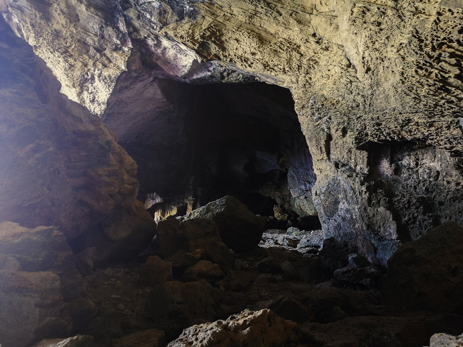 Inside Cova Tallada in Costa Blanca, Spain