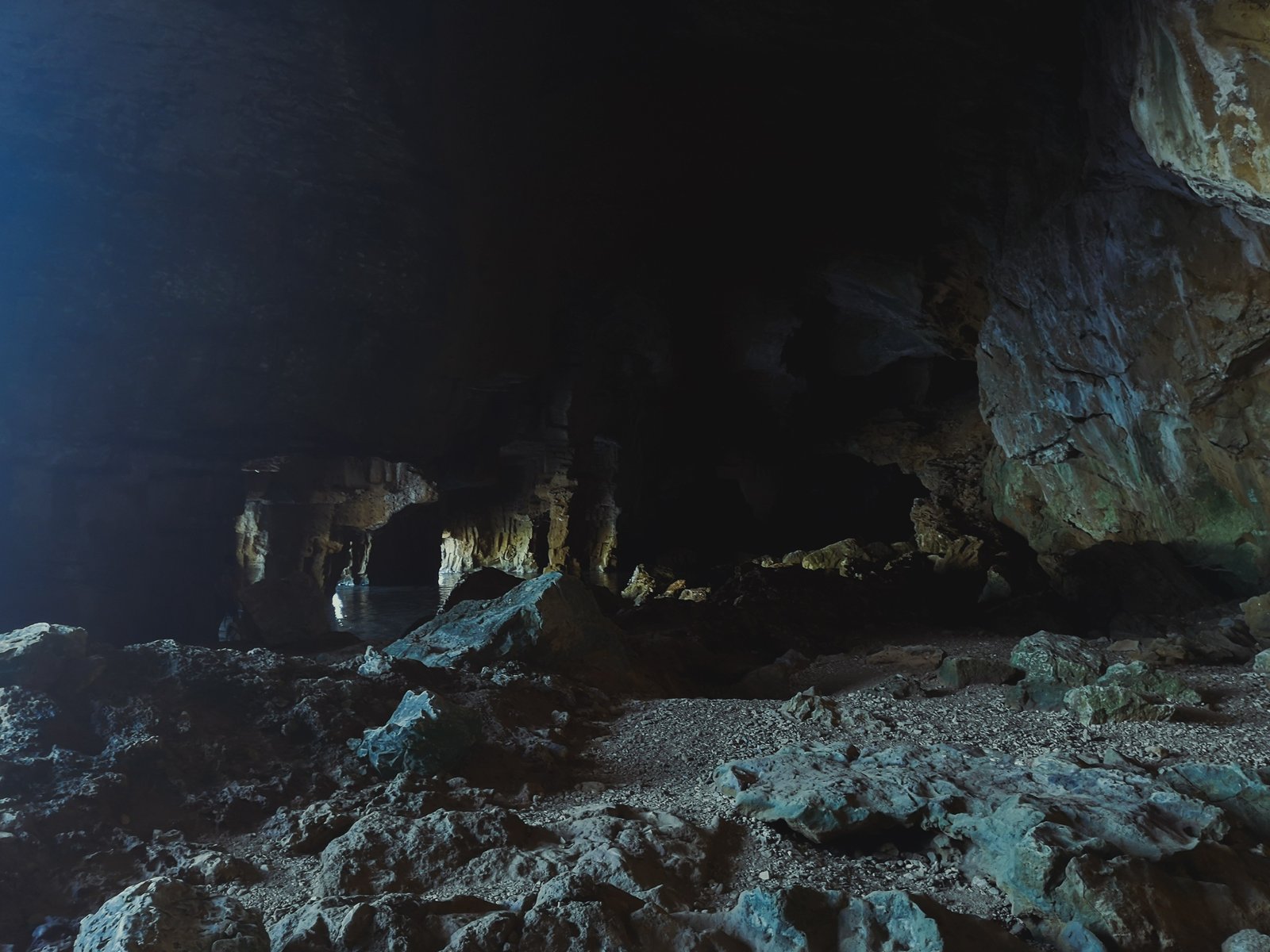 Inside COva Tallada Cave, Costa Blanca, Spain