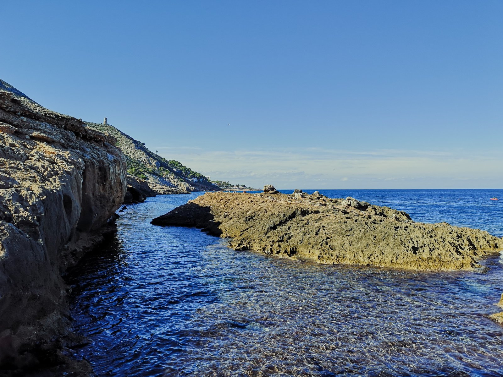 An islet near Cova Tallada in Costa Blanca, Spain