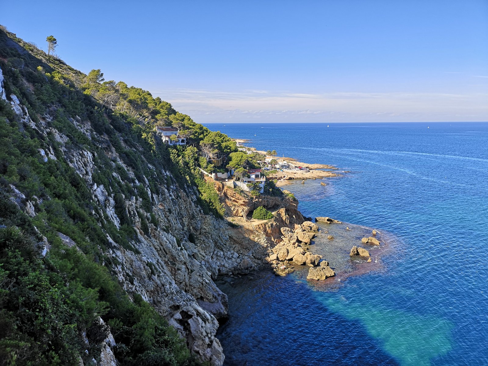 The view from Mirador Las Rotas, Denia, Spain.