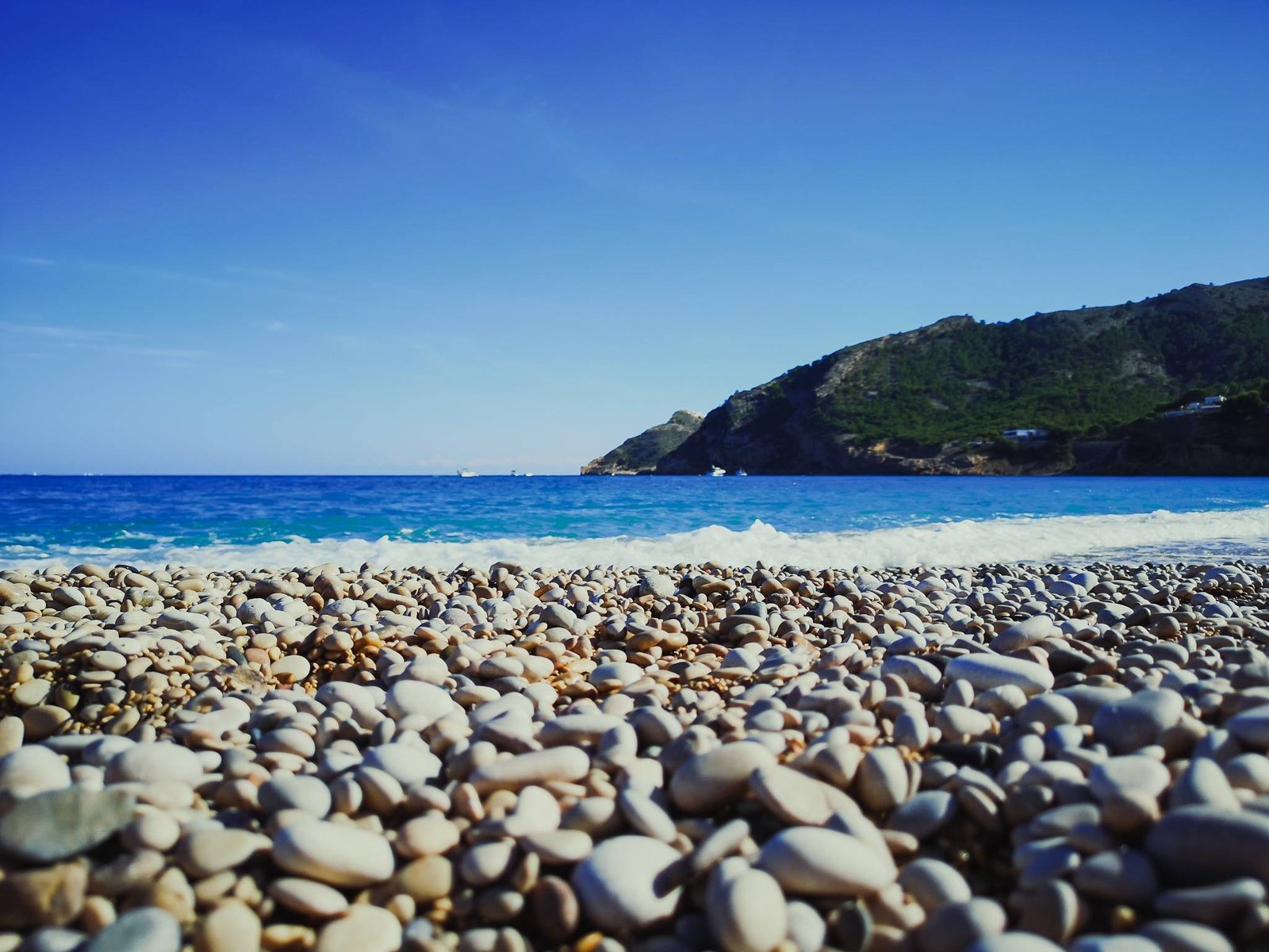 Albir lighthouse from Albir beach, Spain