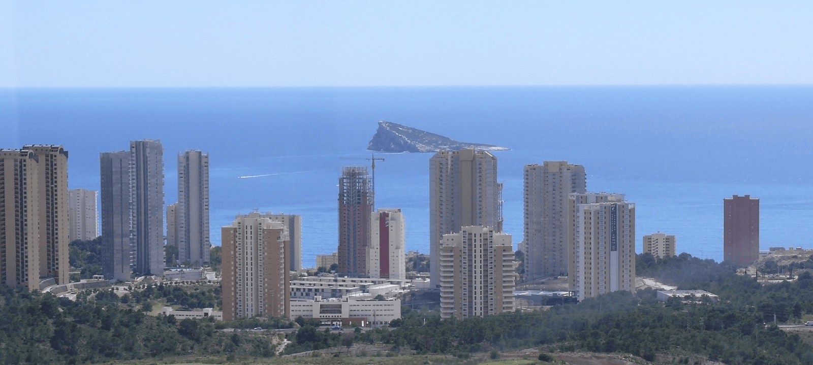 The island of Benidrom, Spain