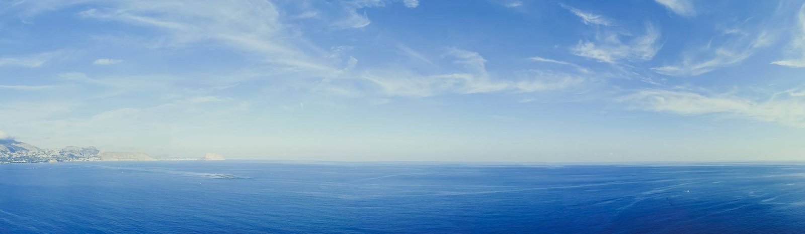 Panorama from Albir lighthouse in Serra Gelada, Spain