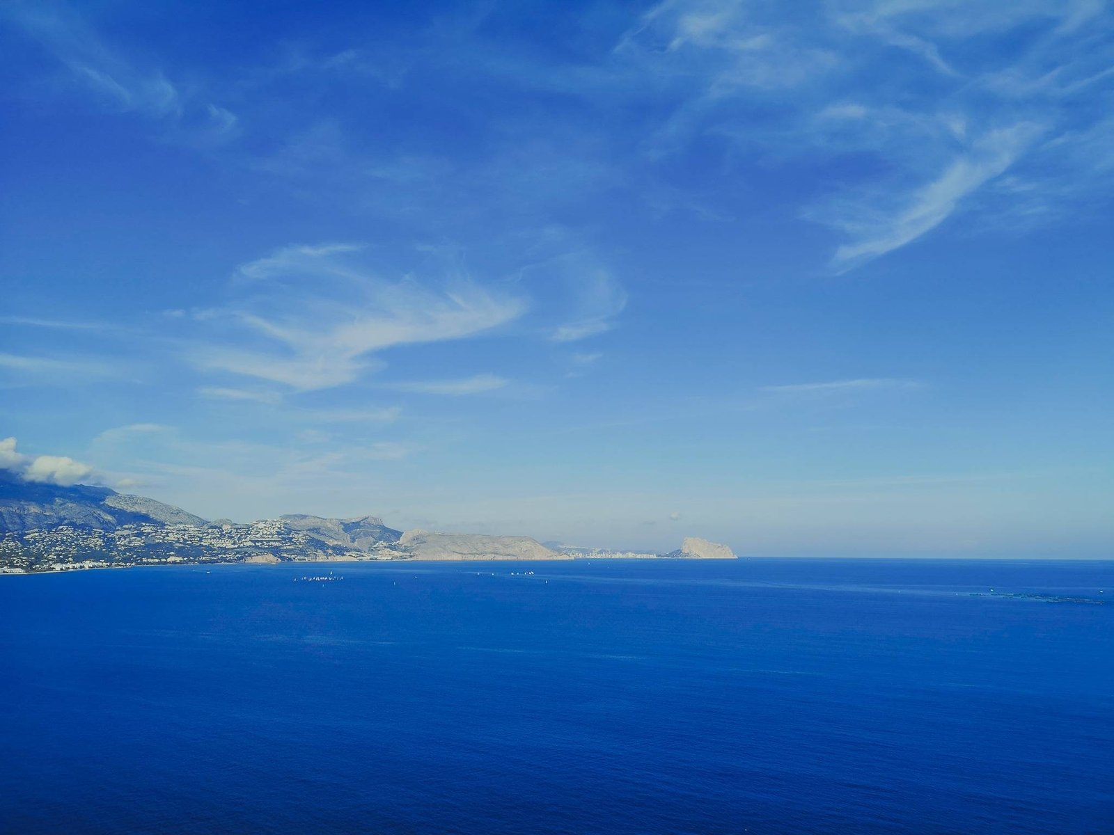 Penon de Ifach from Camino del Faro in Serra Gelada, Spain