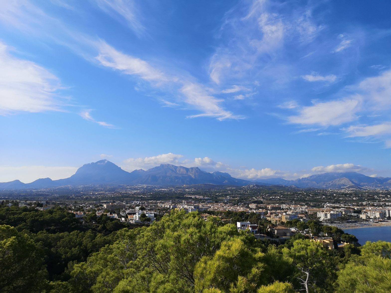 Puig Campana Mountain from Camino del Faro Hike, Serra Gelada, Spain