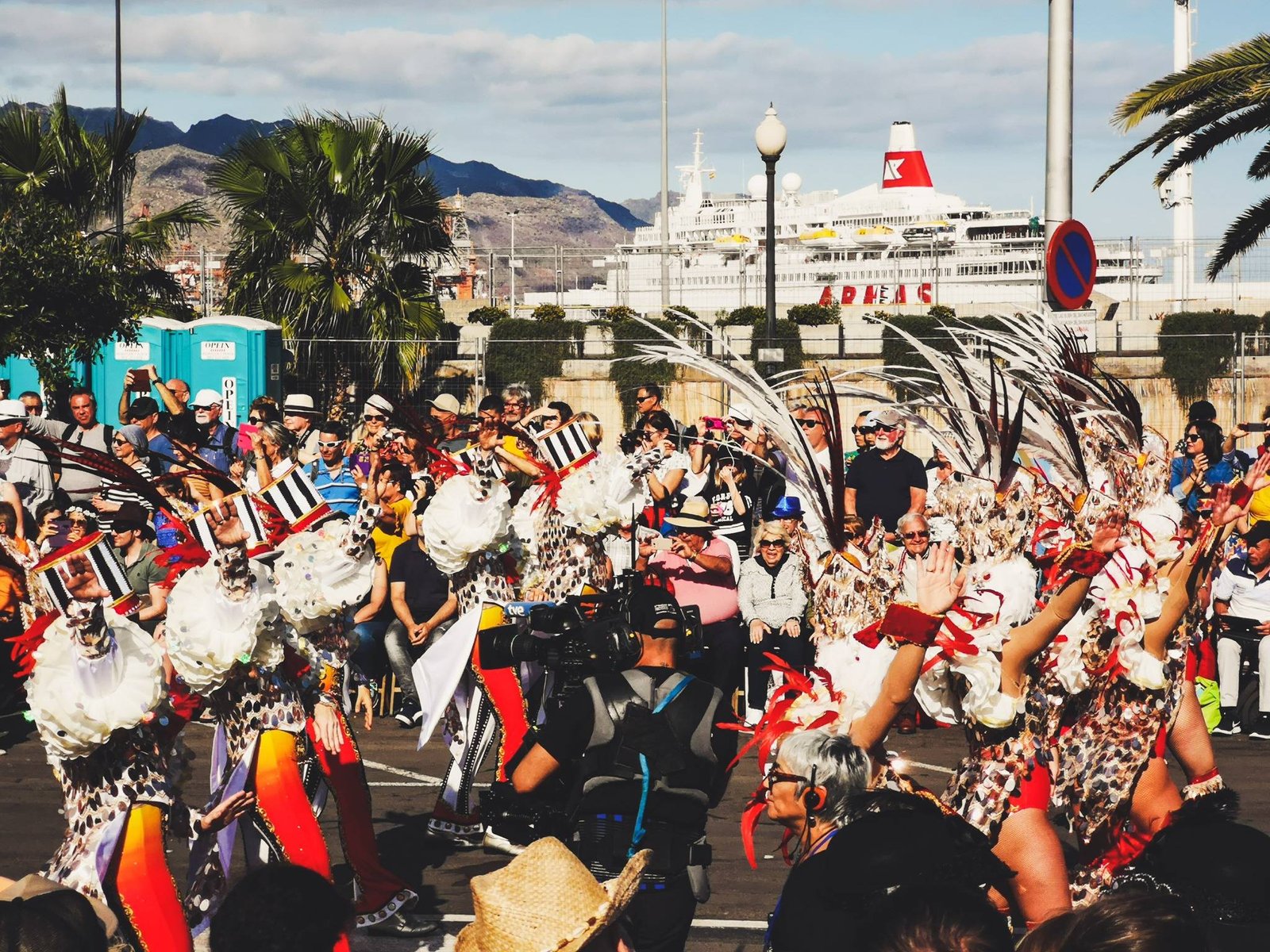 Orchestra parade in Carnival de Santa Cruz de Tenerife 2019