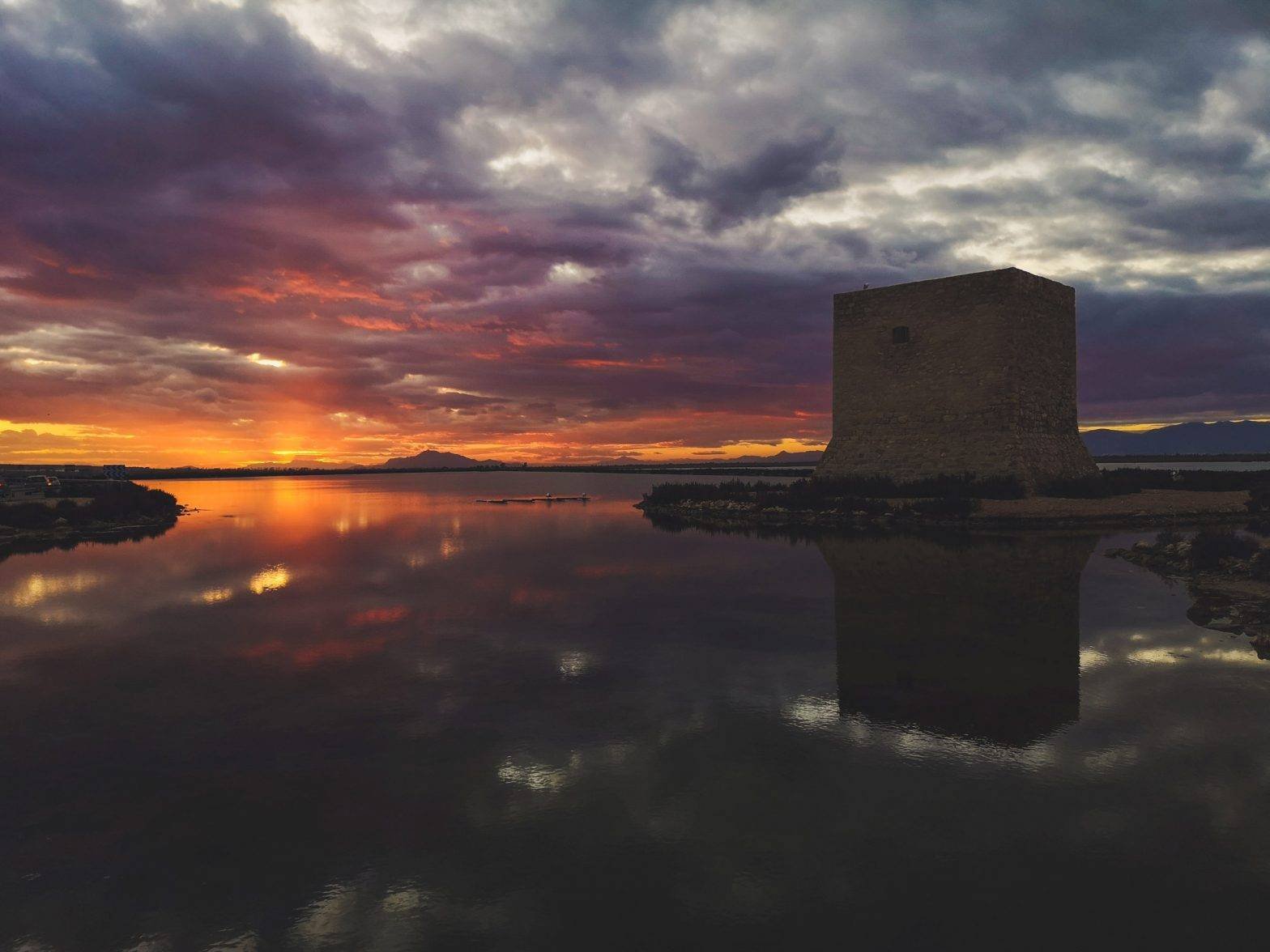 Salinas de Santa Pola in Costa Blanca, Spain