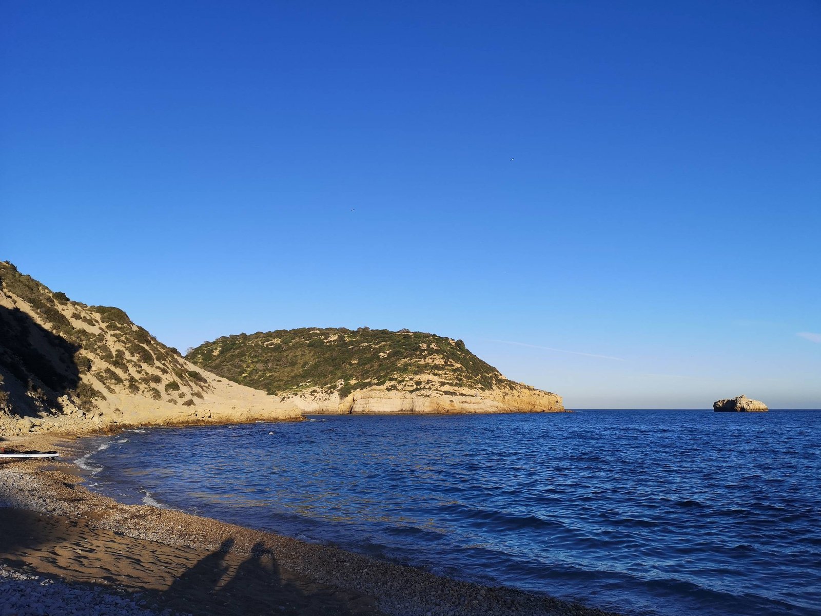 Portixol Island from Cala Barraca in Marina Alta, Spain