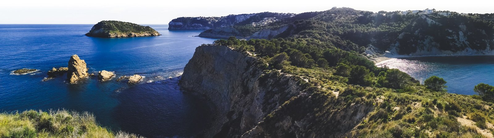 The panorama from Cap Prim in Marina Alta, Spain