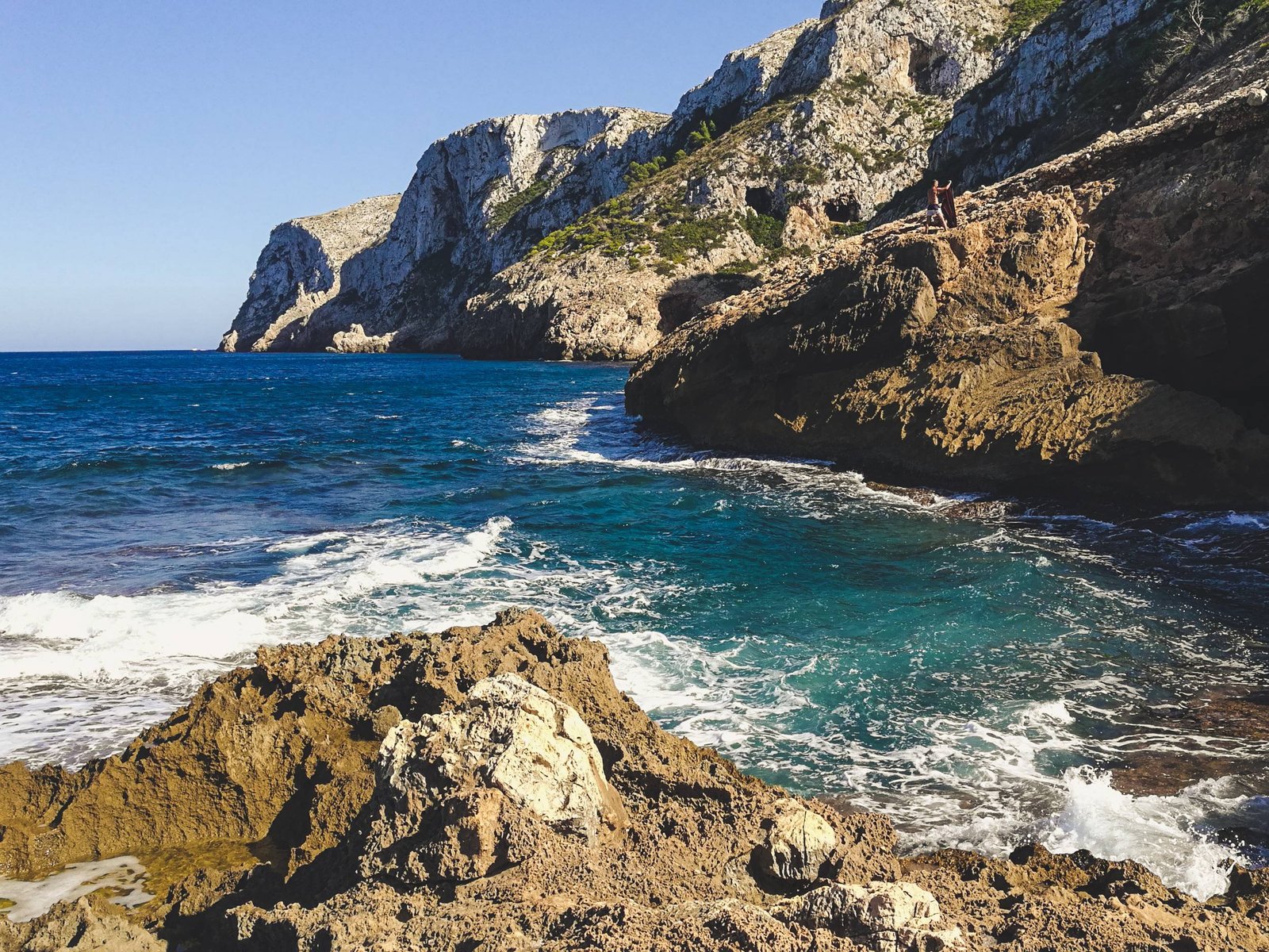 Mount Montgo Nature Park from Cova Talada in Marina Alta, Spain