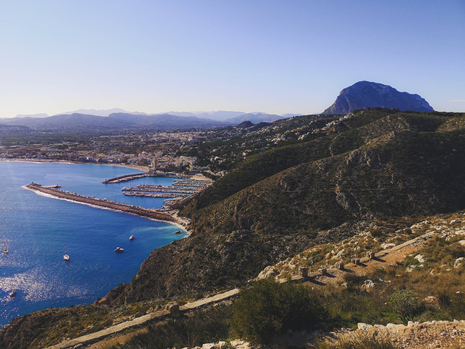 View from Sant Antoni Cape in Mount Montgo nature Park, Spain