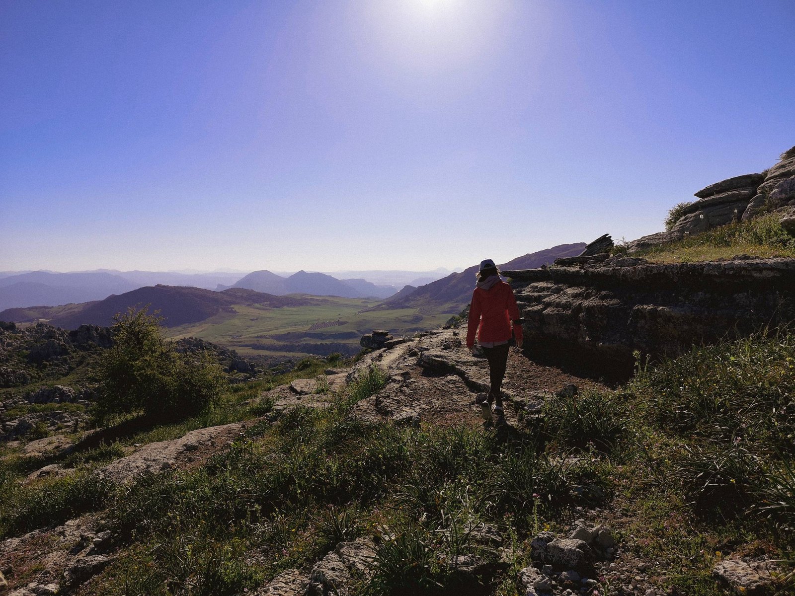 Hiking in El Torcal de Antequera, Spain