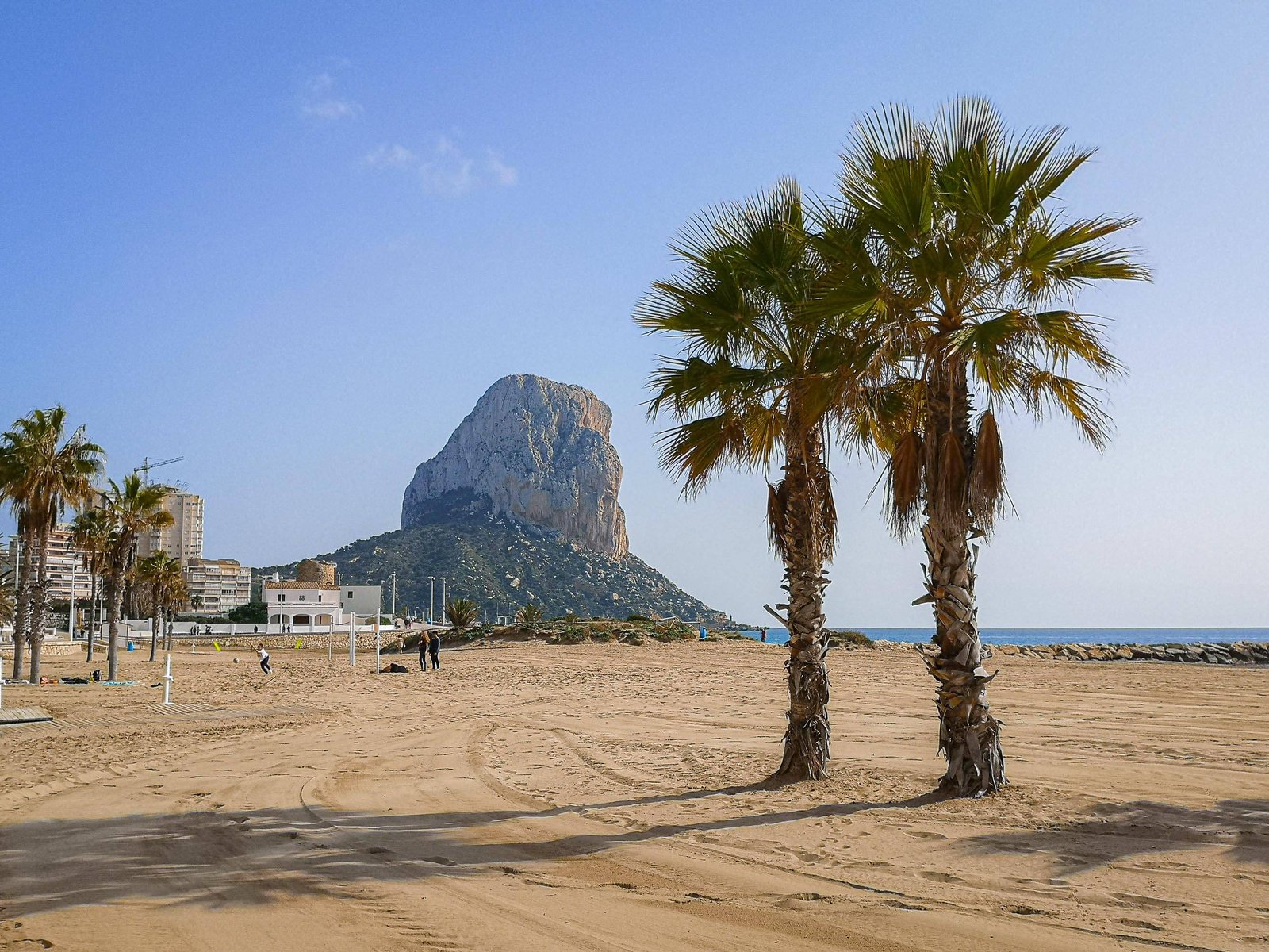 Penon de Ifach from Calp beach, Spain