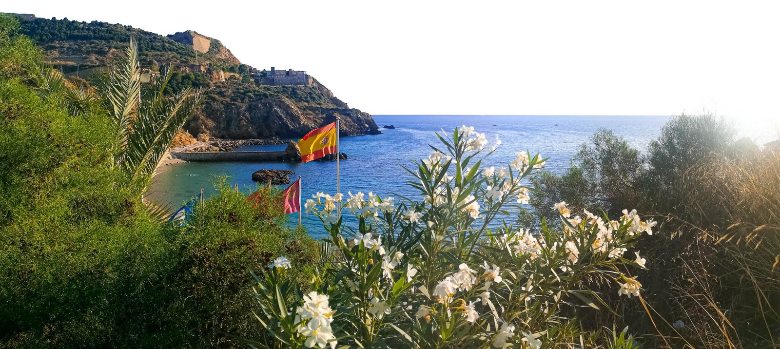 Cala Cortina vista, Cartagena, Spain