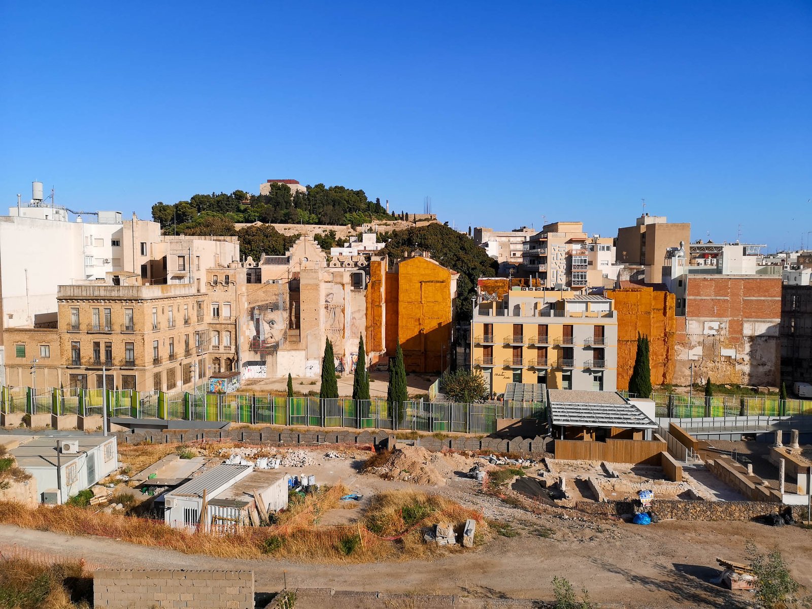 La Conception Castle and the Roman Forum archeological site in Cartagena, Spain