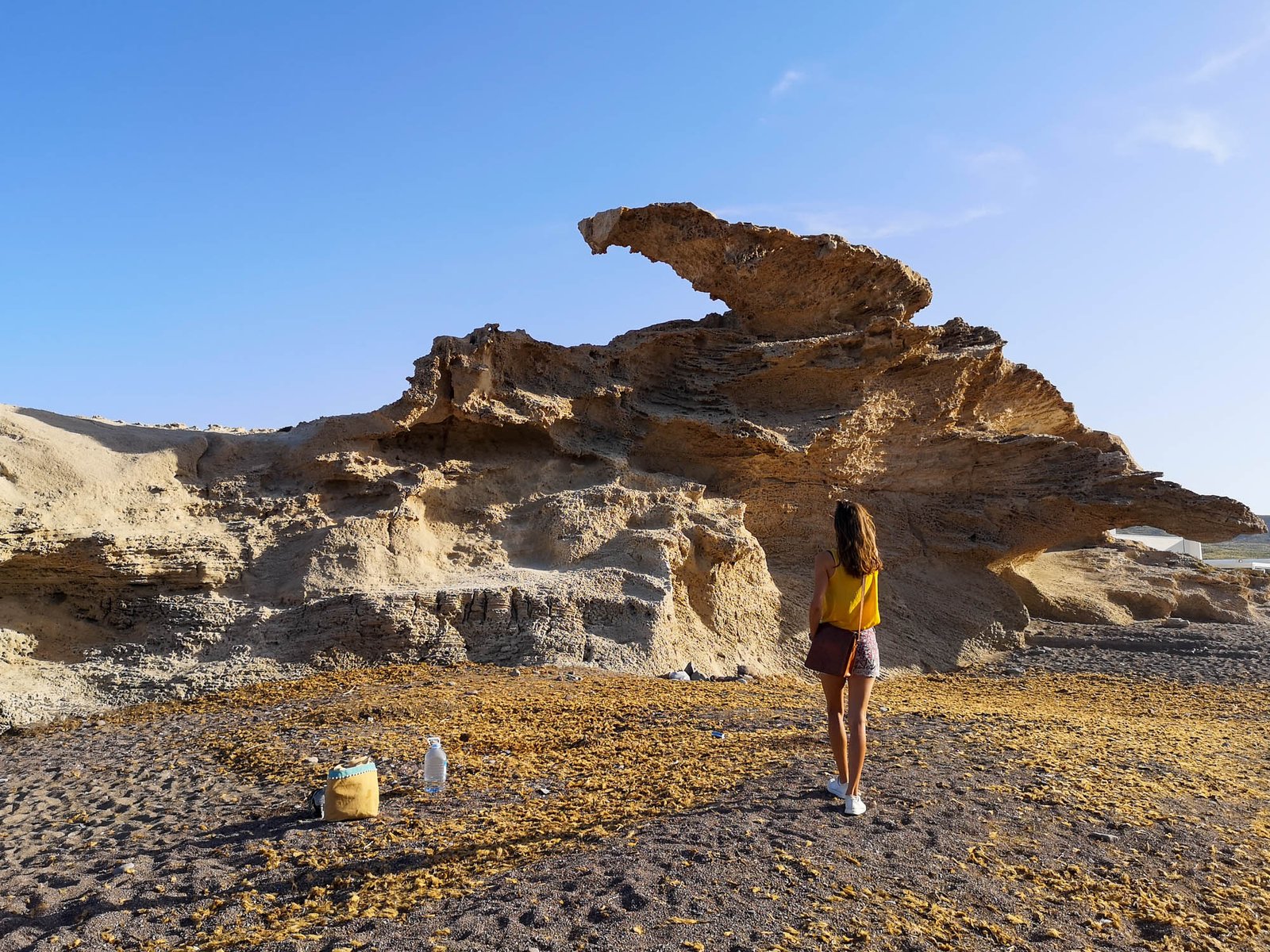 Arc in Playa del Escullos, Cabo de Gata, Spain