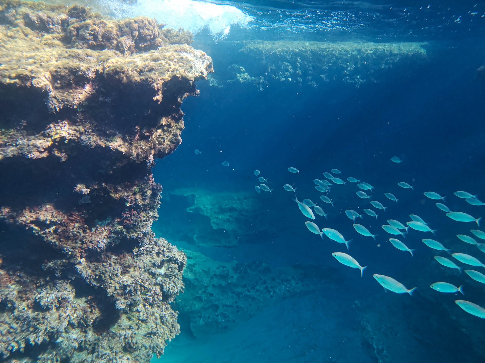 Crystal clear waters of Cabo de Gata, Spain