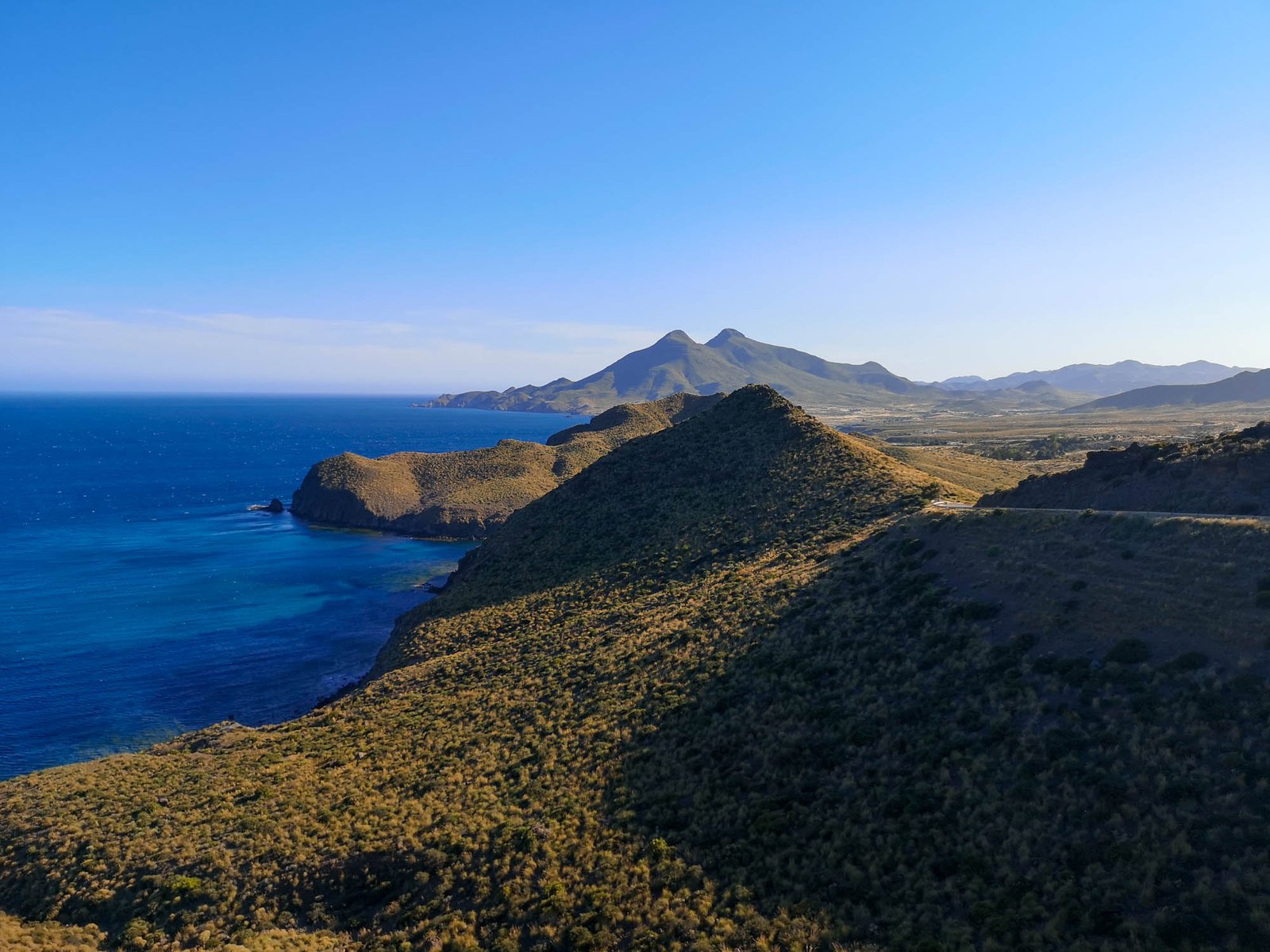 From the viewpoint La Amatista in Cabo de Gata, Spain