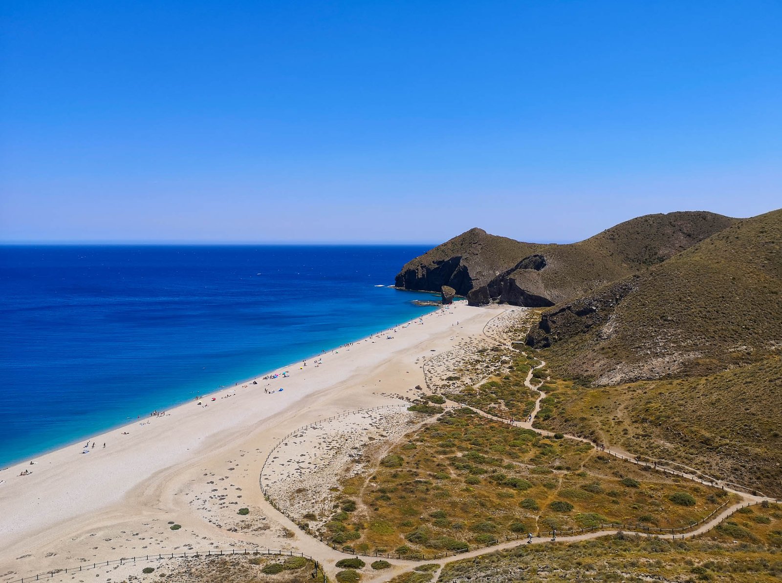 Playa de los Muertos from vista in Cabo de Gata, Spain