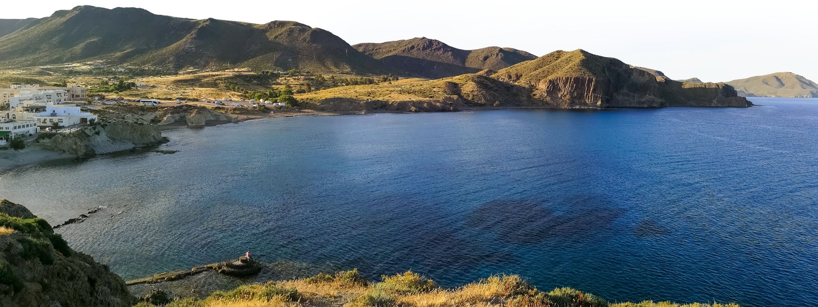 The view from Punta de Loma Pelada in La Isleta del Moro,Cabo de Gata, Spain