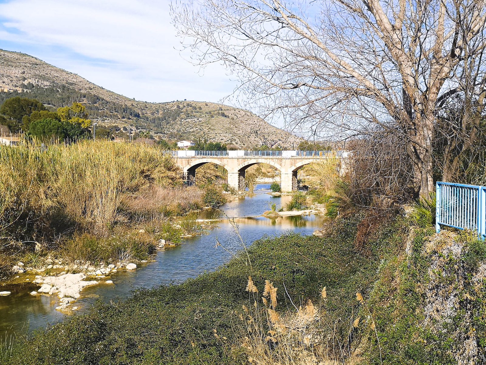 A bridge over Gorgos river in Xalo, Marina Alta, Spain