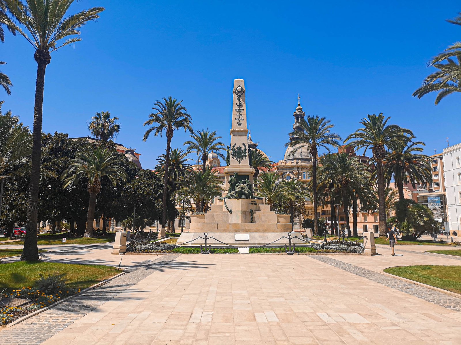 The Monument to the Heroes of Santiago de Cuba and Cavite in Cartagena, Spain