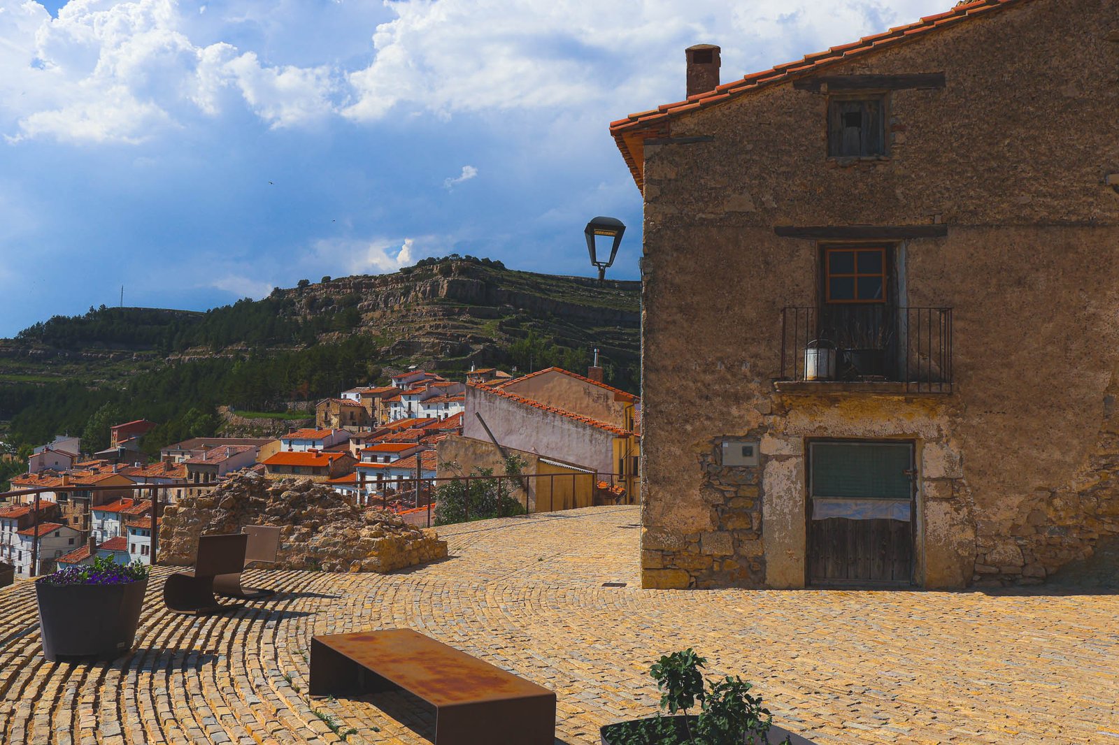 Streets of Ares del Maestrat in Castellon, Spain