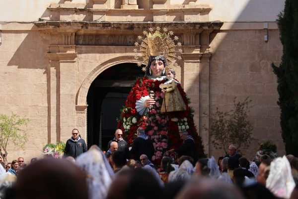 Virgin Mary in Denia Fallas 2023, Valencia, Spain