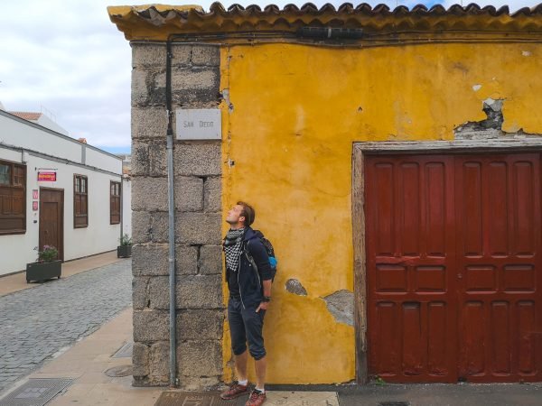 A man in Garachico in Tenerife, Canary Islands, Spain