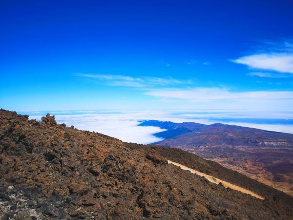 The view from Mount Teide, Tenerife, Spain