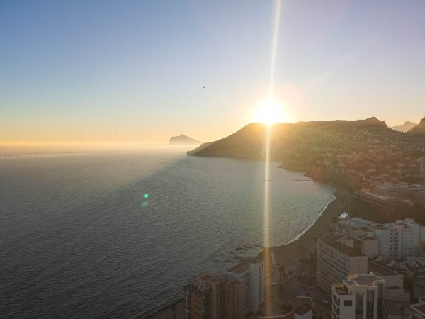 A sunset from Suitopia Skybar, Marina Alta, Spain