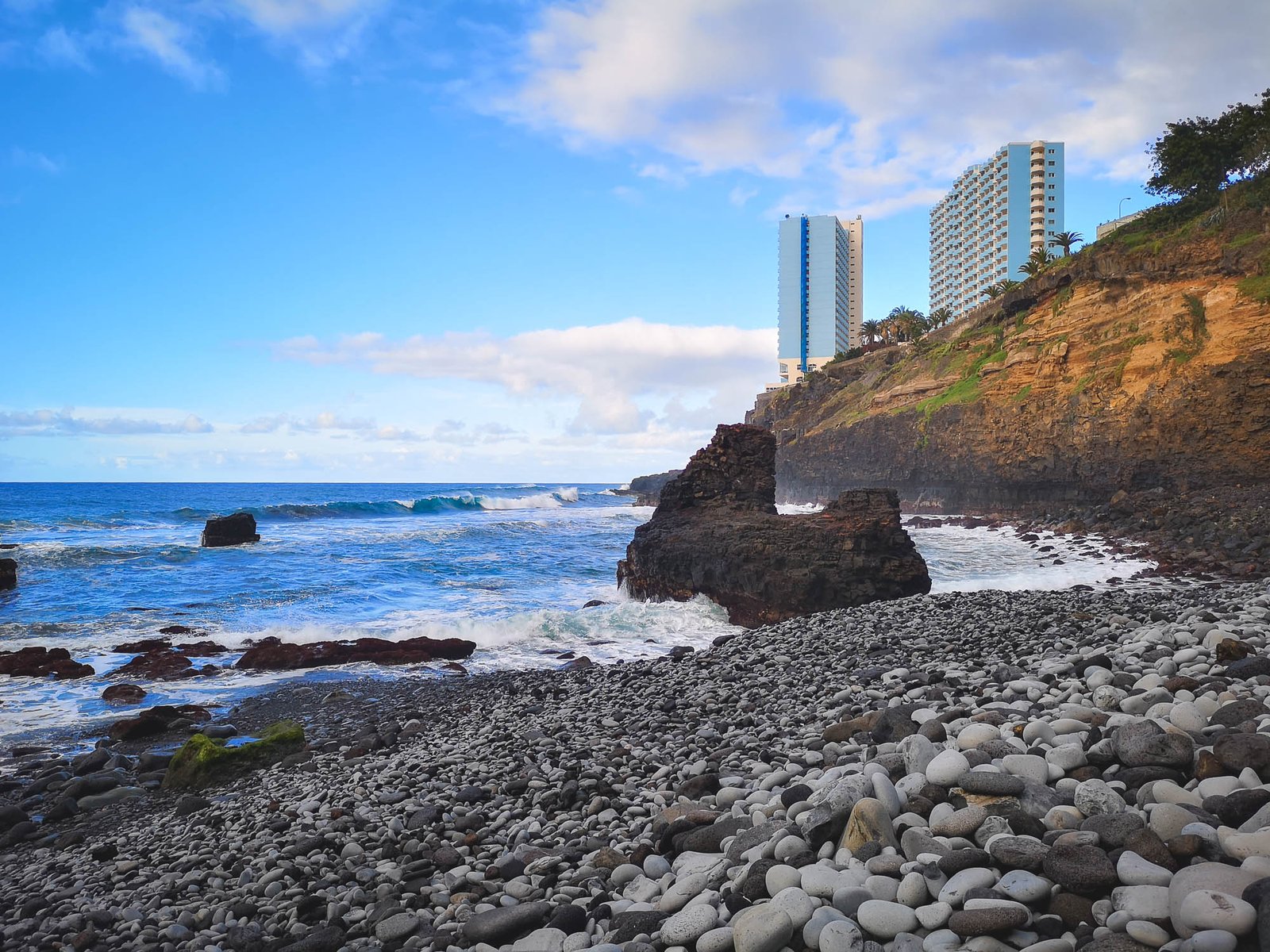 The view from Playa de los Roques, Puerto de la Cruz