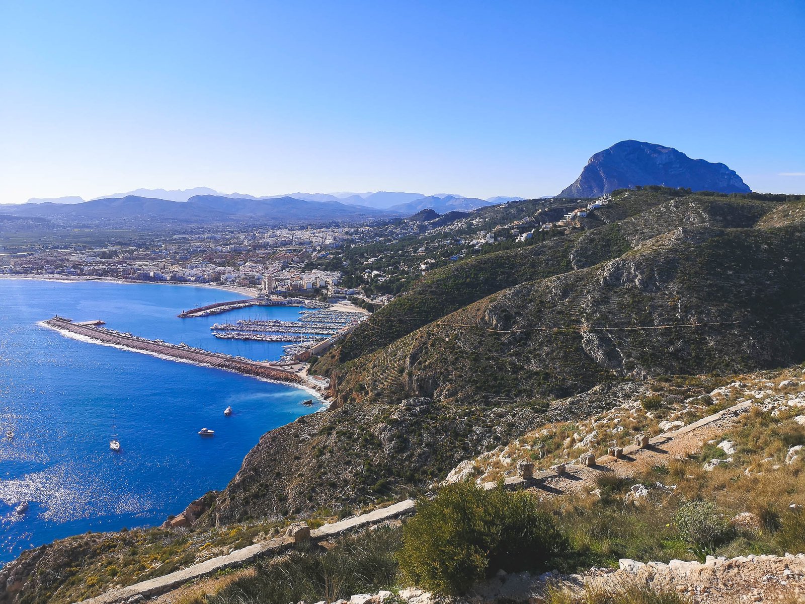 View from Port Javea - Cap Sant Antoni hike, Spain